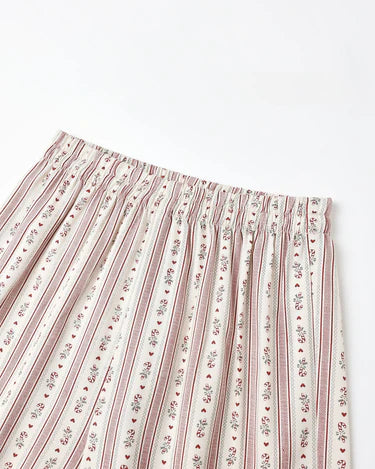 Ruffle Pajamas || Candy Cane Stripe