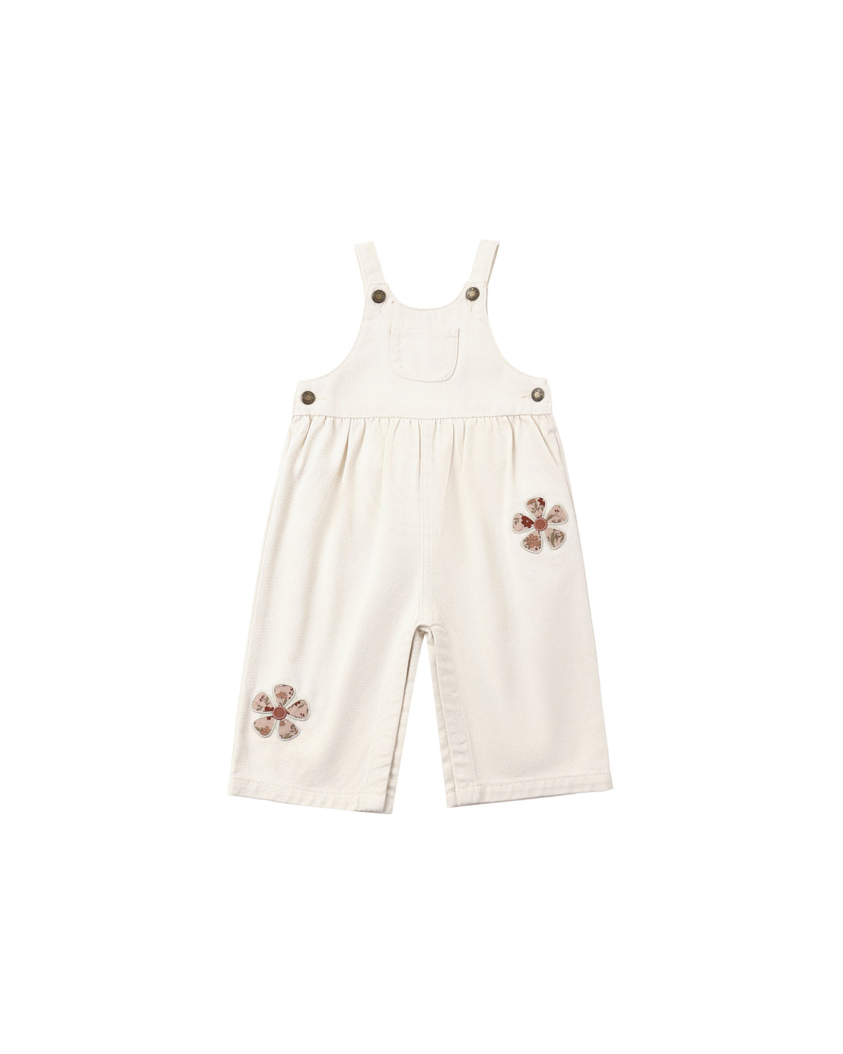 Wide Leg Overall Daisy Patches