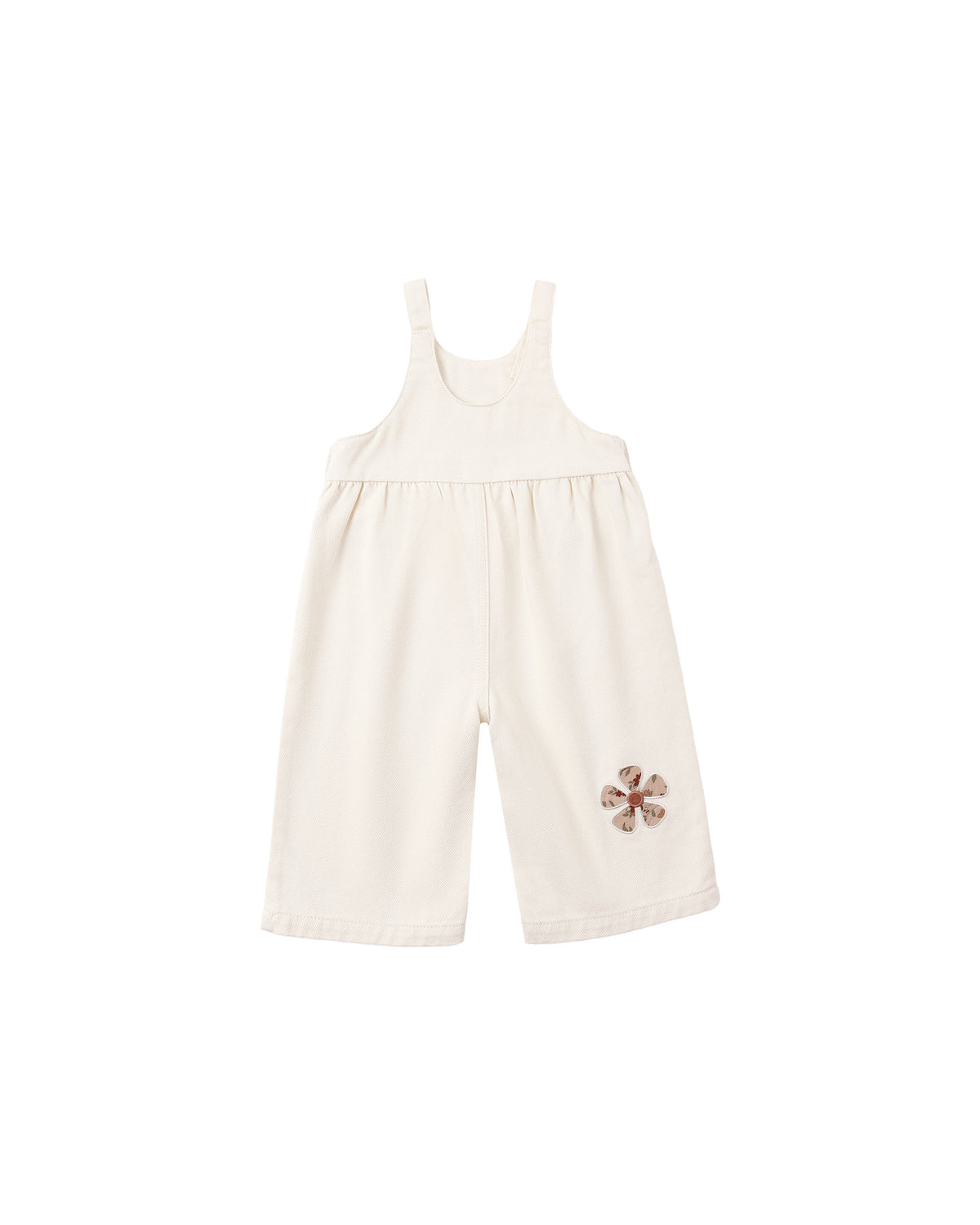 Wide Leg Overall Daisy Patches