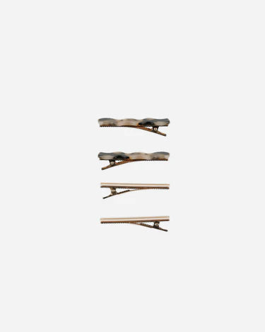 Wavy Clip Set || Tortoise, Shell