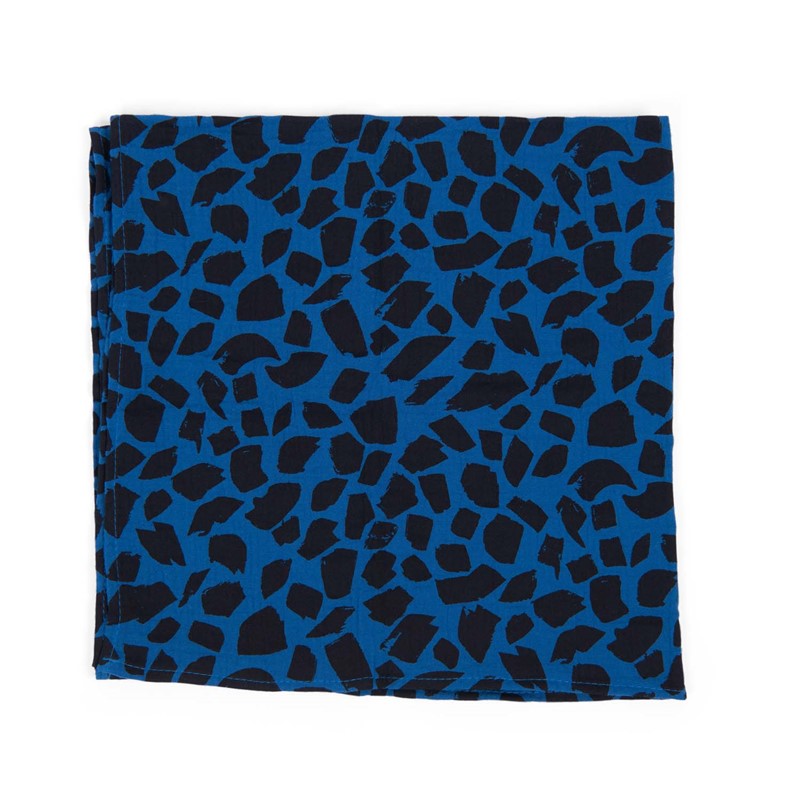 Juego de 3 muselinas (azul/amarillo/perros azules)