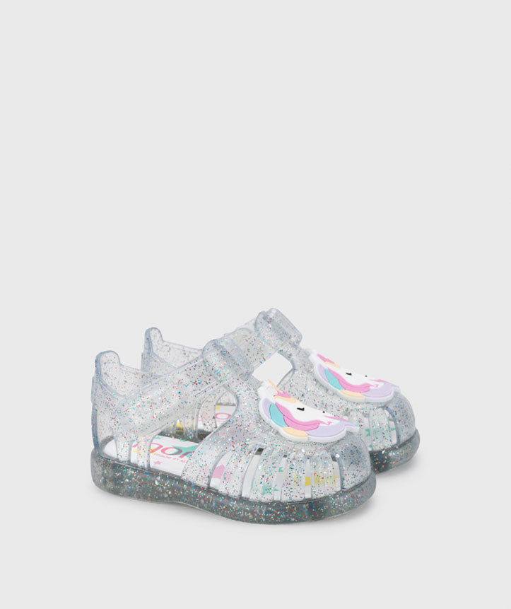 TOBBY UNICORN TRANSP. MULTI GLITTER