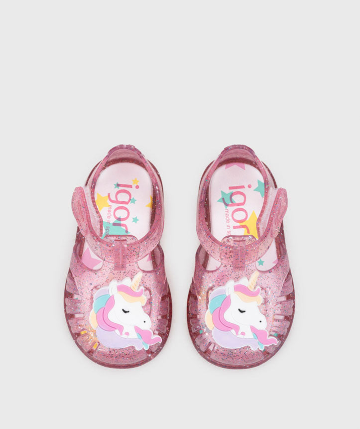 TOBBY UNICORN FUCSIA MULTI GLITTER