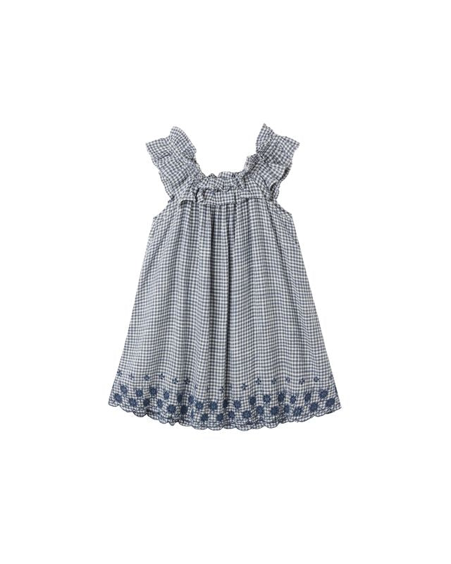 LENNON DRESS || MARINE GINGHAM