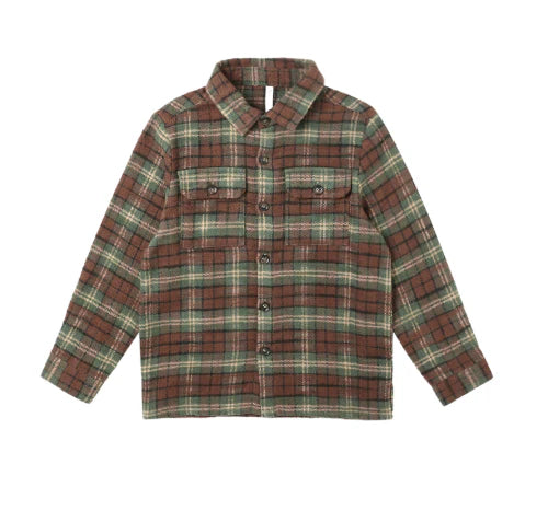 POCKETED FLANNEL SHIRT || HOLIDAY PLAID