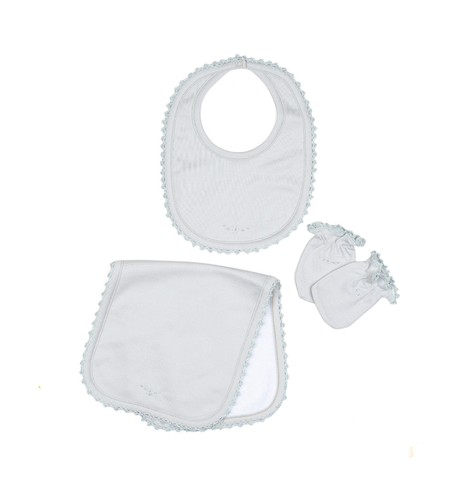 Mittens & Burp Cloth Set