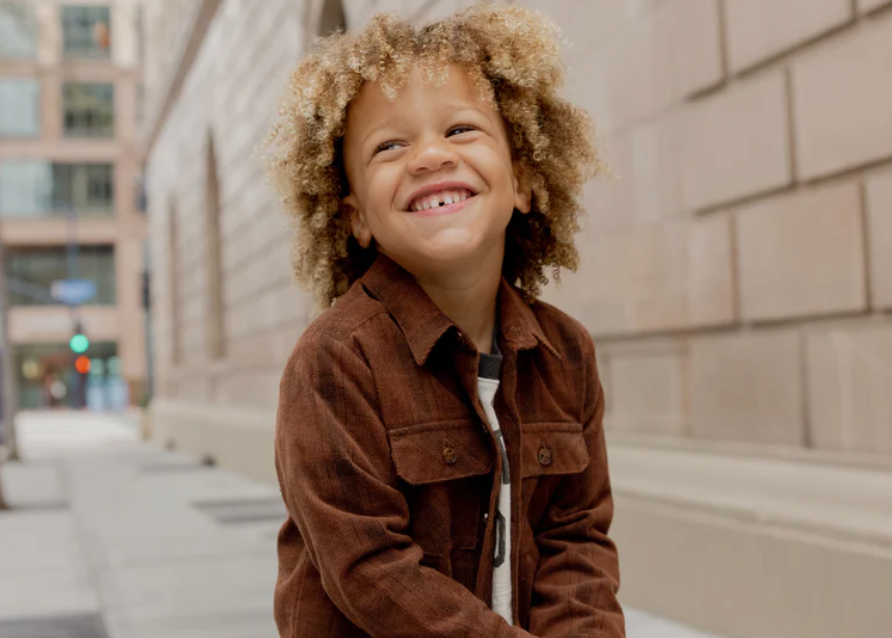 Pocketed Corduroy Shirt || Brown Plaid