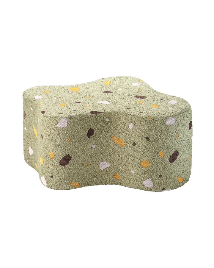 Terrazzo Moss Cloud Pouffe
