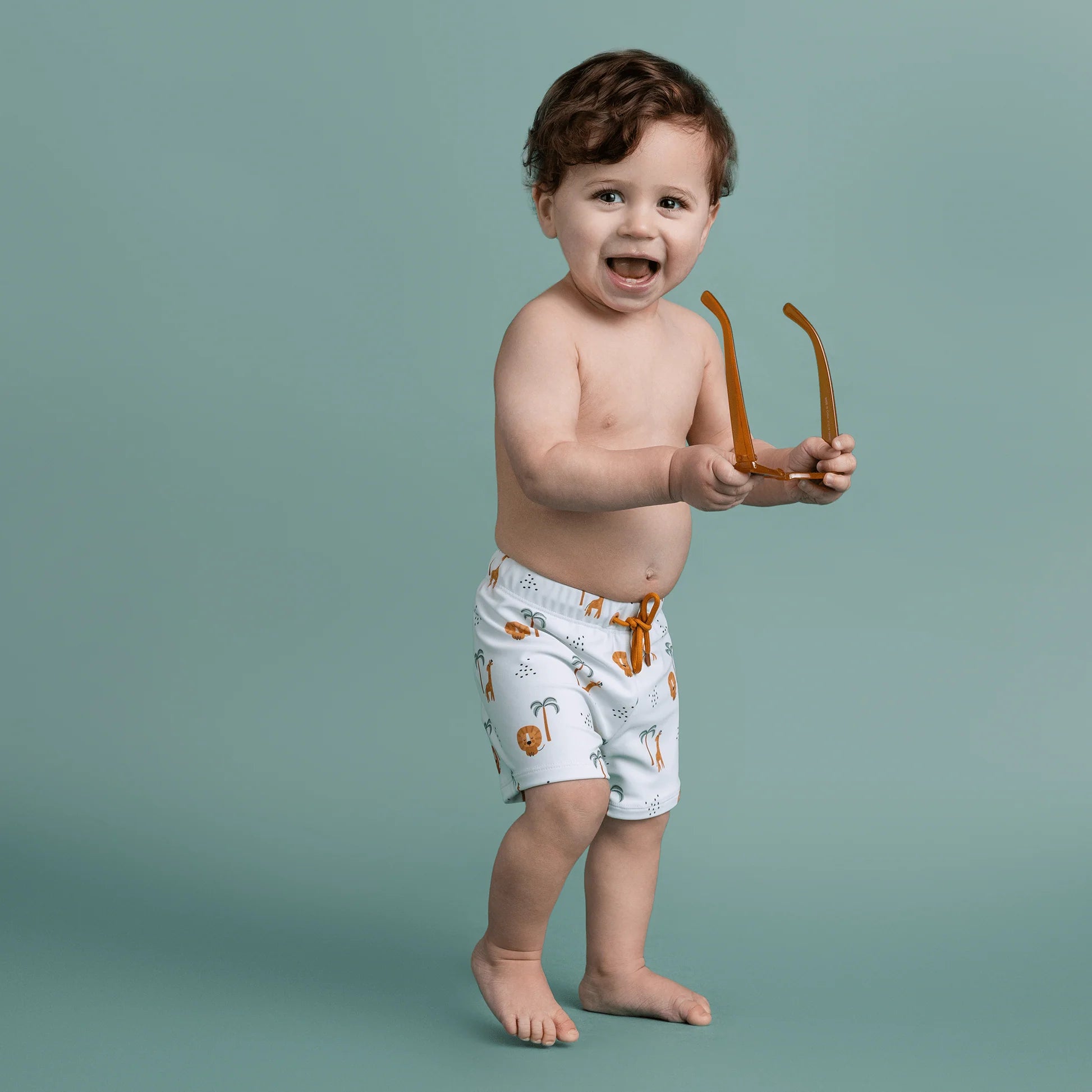 Jungle | Multicolored UV Swim Boxer for Boys