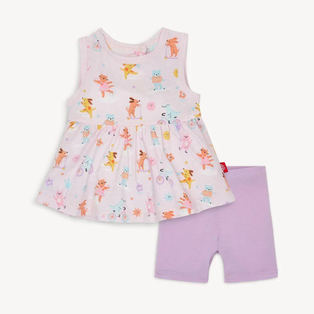 PLAYGROUND PALS MODAL TOP + SHORT