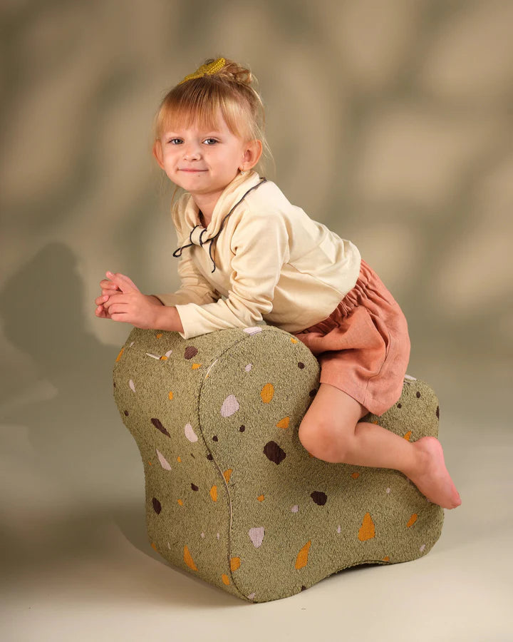 Terrazzo Moss Cloud Pouffe