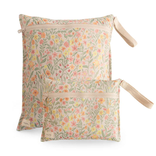 Water Resistant Wet Bag-Pastel Blooms