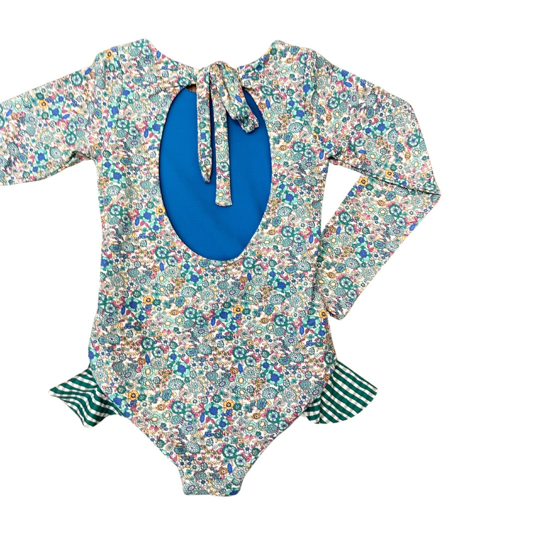 Entero Flower Gingham Rashguard