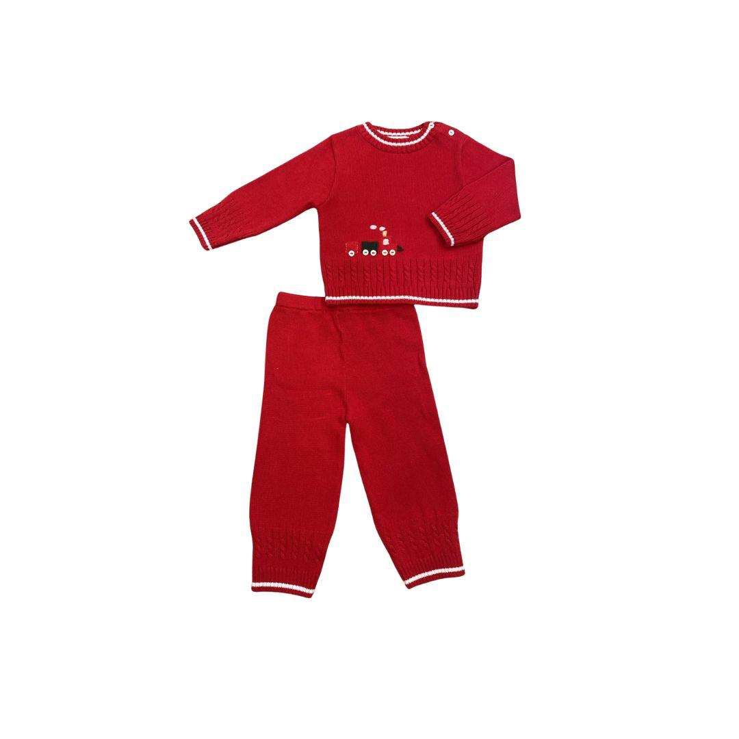 2 Piece Set Christmas -Red