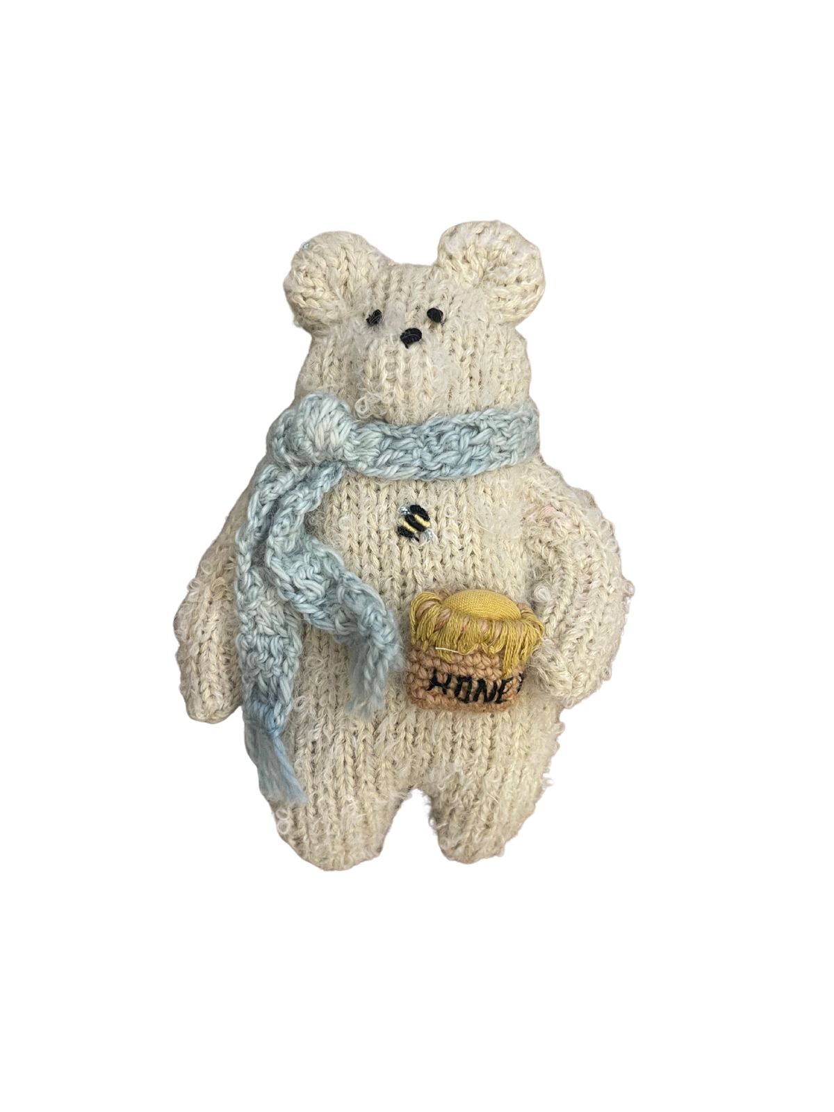 HAND EMBROIDERED HONEY BEAR