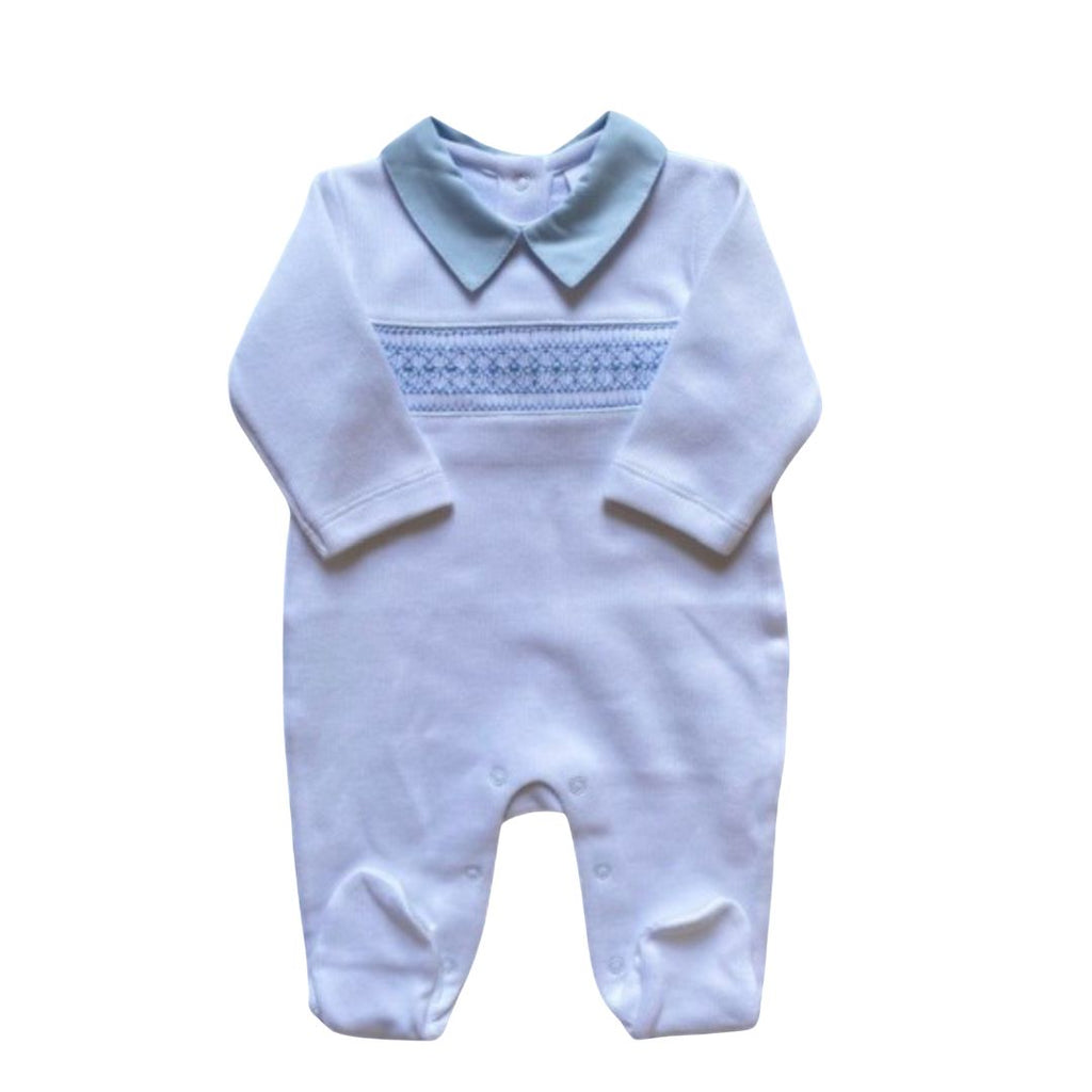 Enterito Bordado Celeste