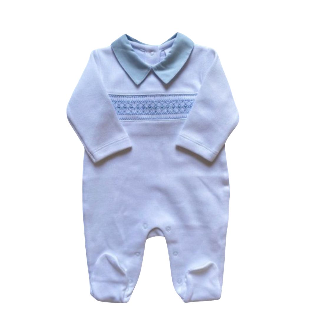 Enterito Bordado Celeste