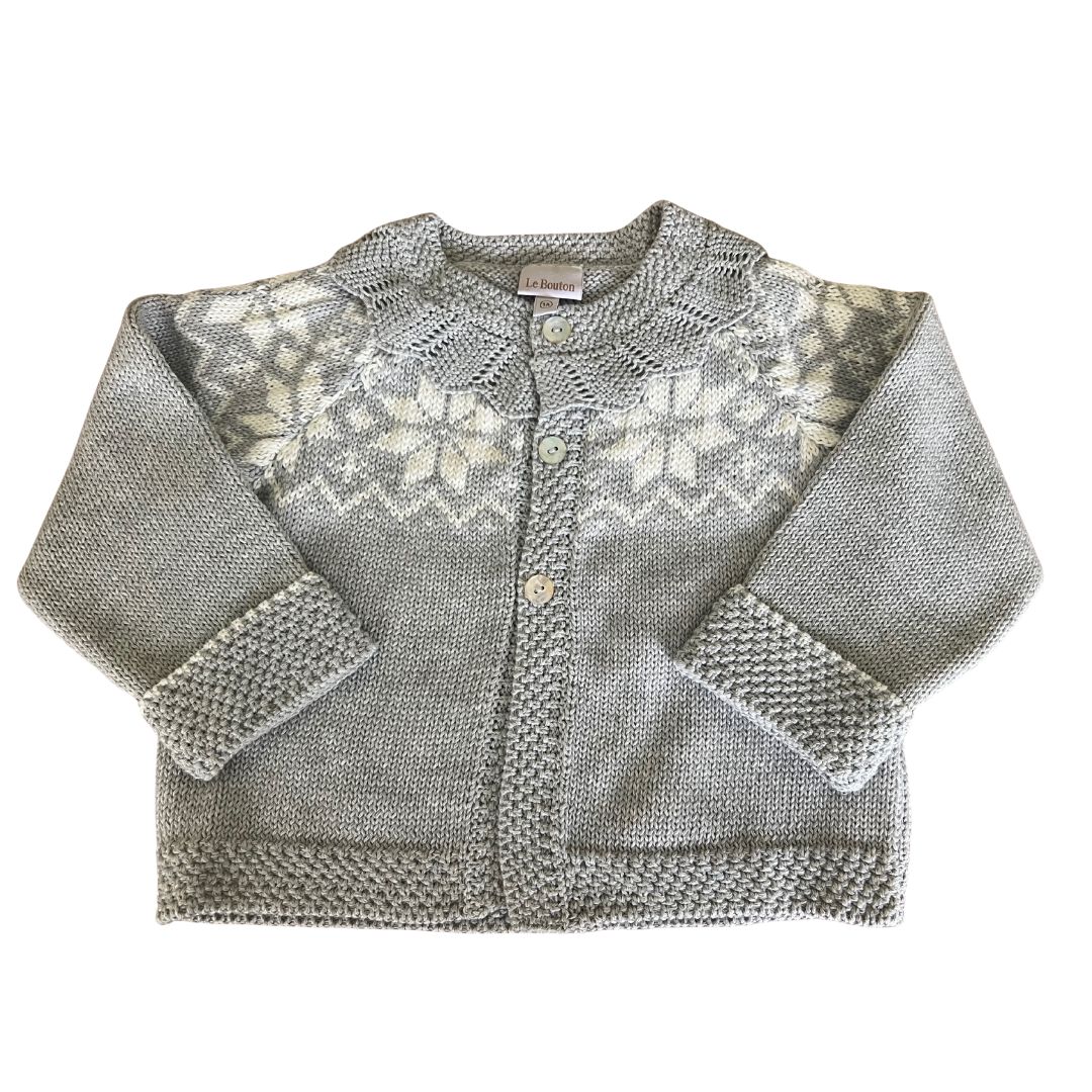 Chaleco Jacquard Gris