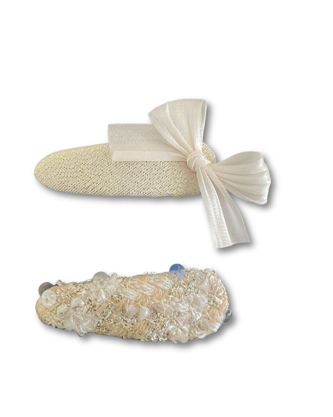 Pinzas lazo blanco