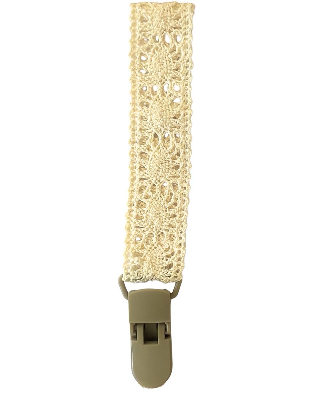 Sujetador de chupetas macramé