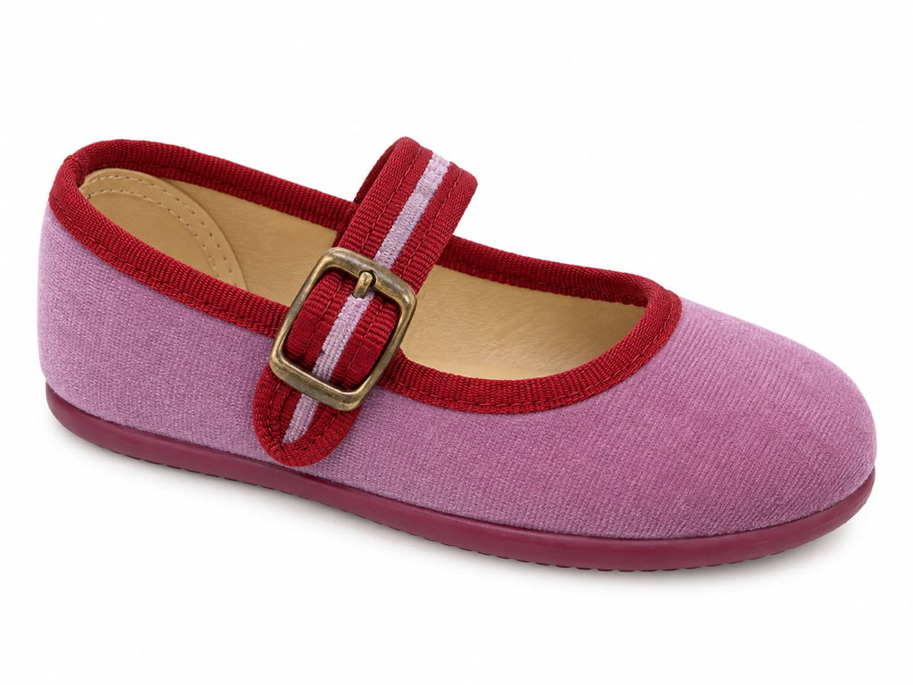 Isa Velvet Mary Jane Mauve