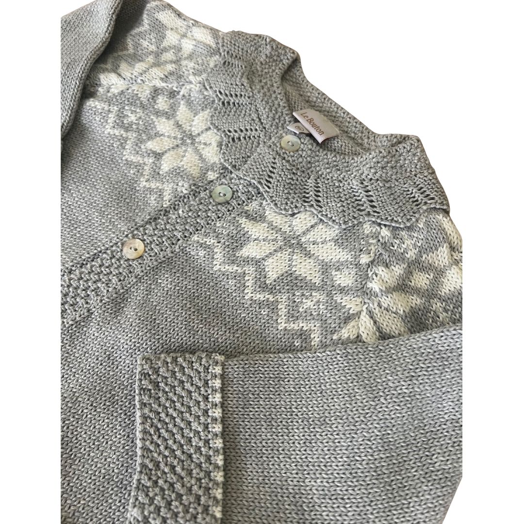 Chaleco Jacquard Gris