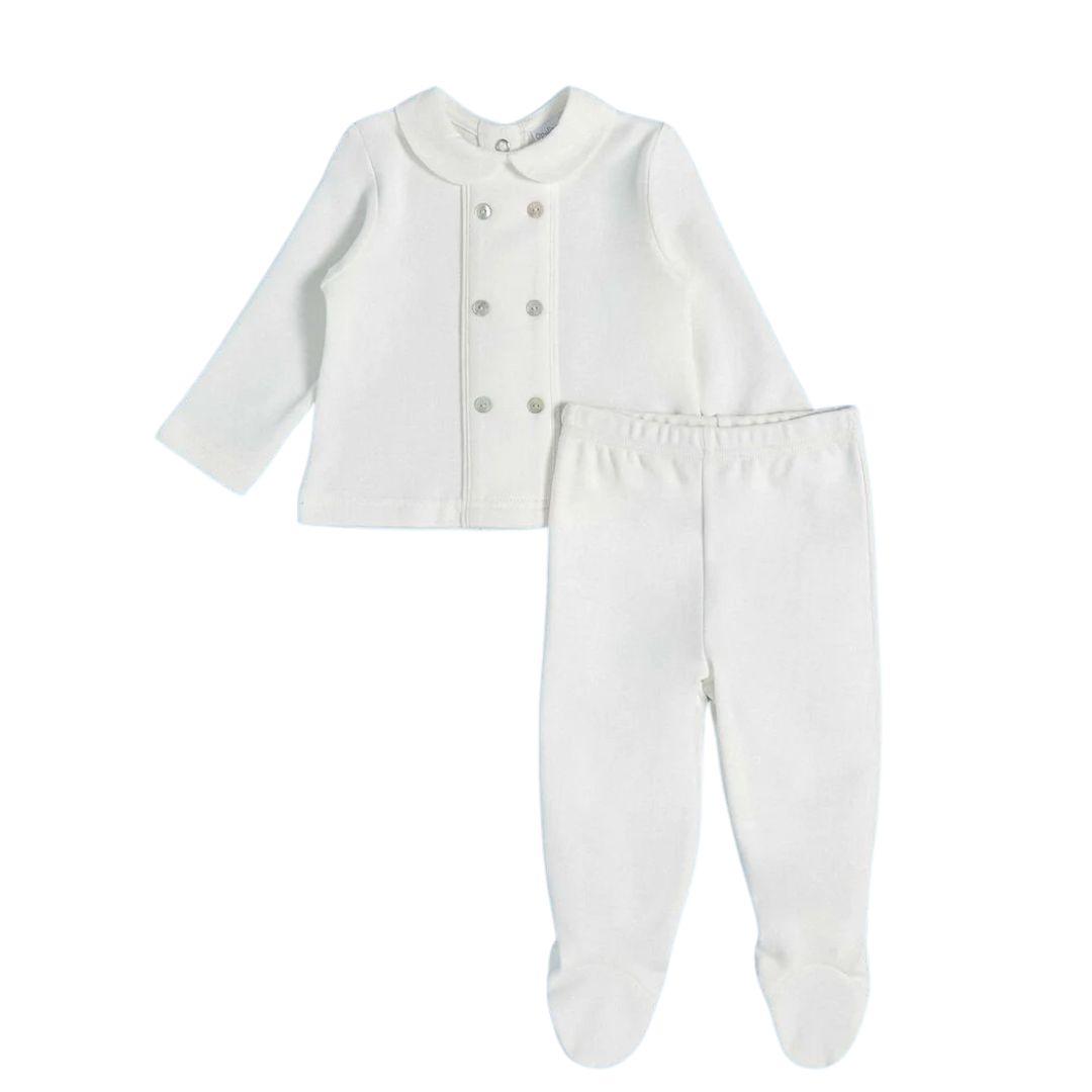 Conjunto botones blanco