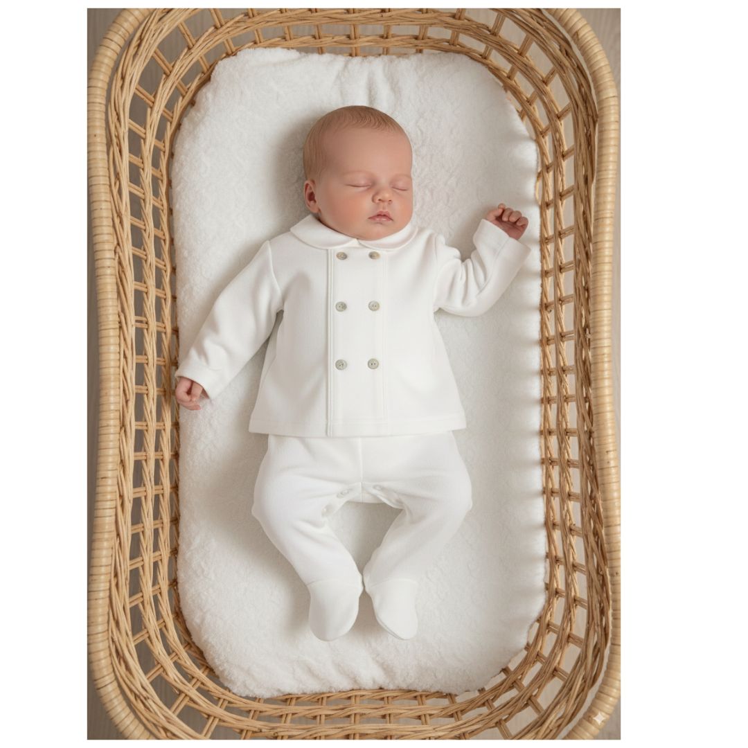 Conjunto botones blanco