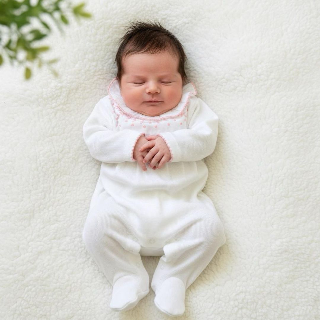 Enterito Bordado Rosado