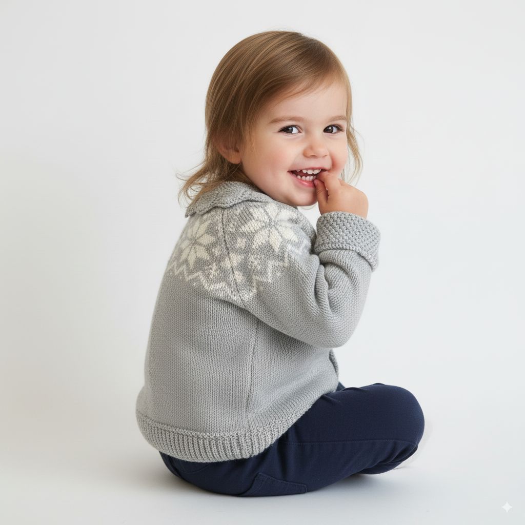 Chaleco Jacquard Gris