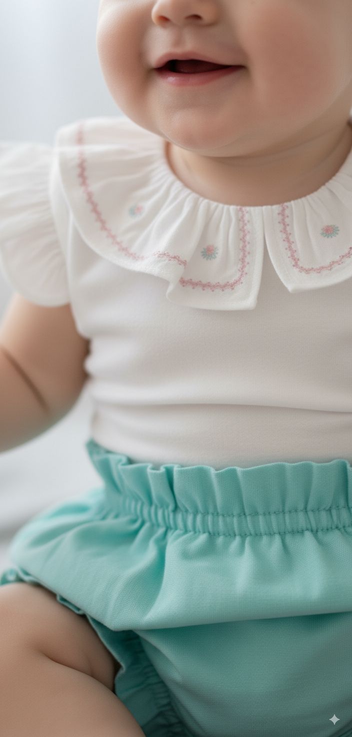 Body Rosado + Cubre pañal