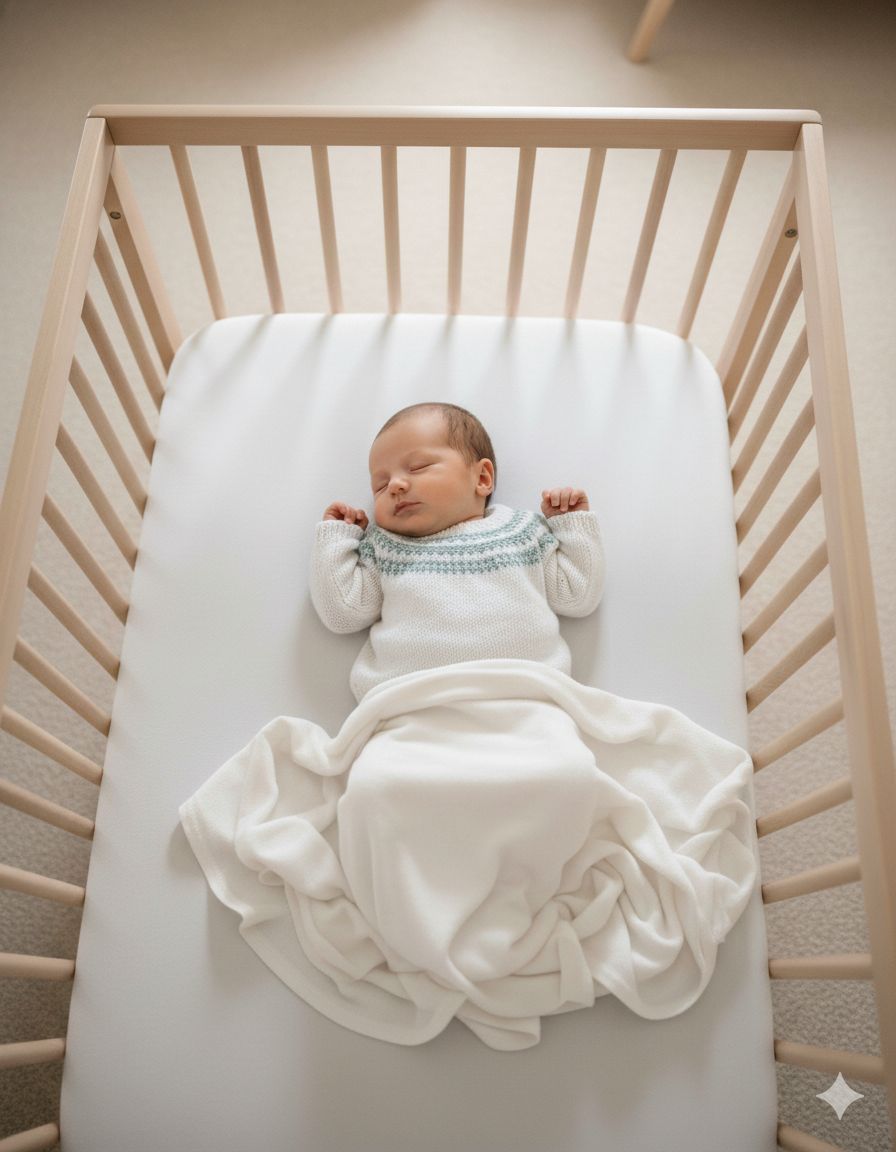 Sueter tejido bordado celeste