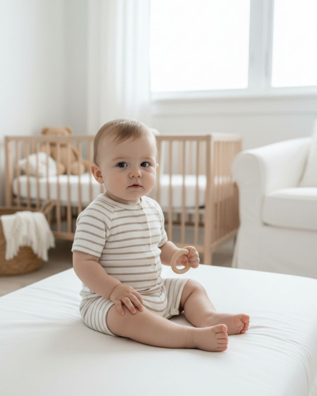 Enterizo Rayas waffle