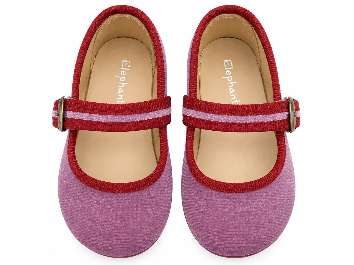 Isa Velvet Mary Jane Mauve