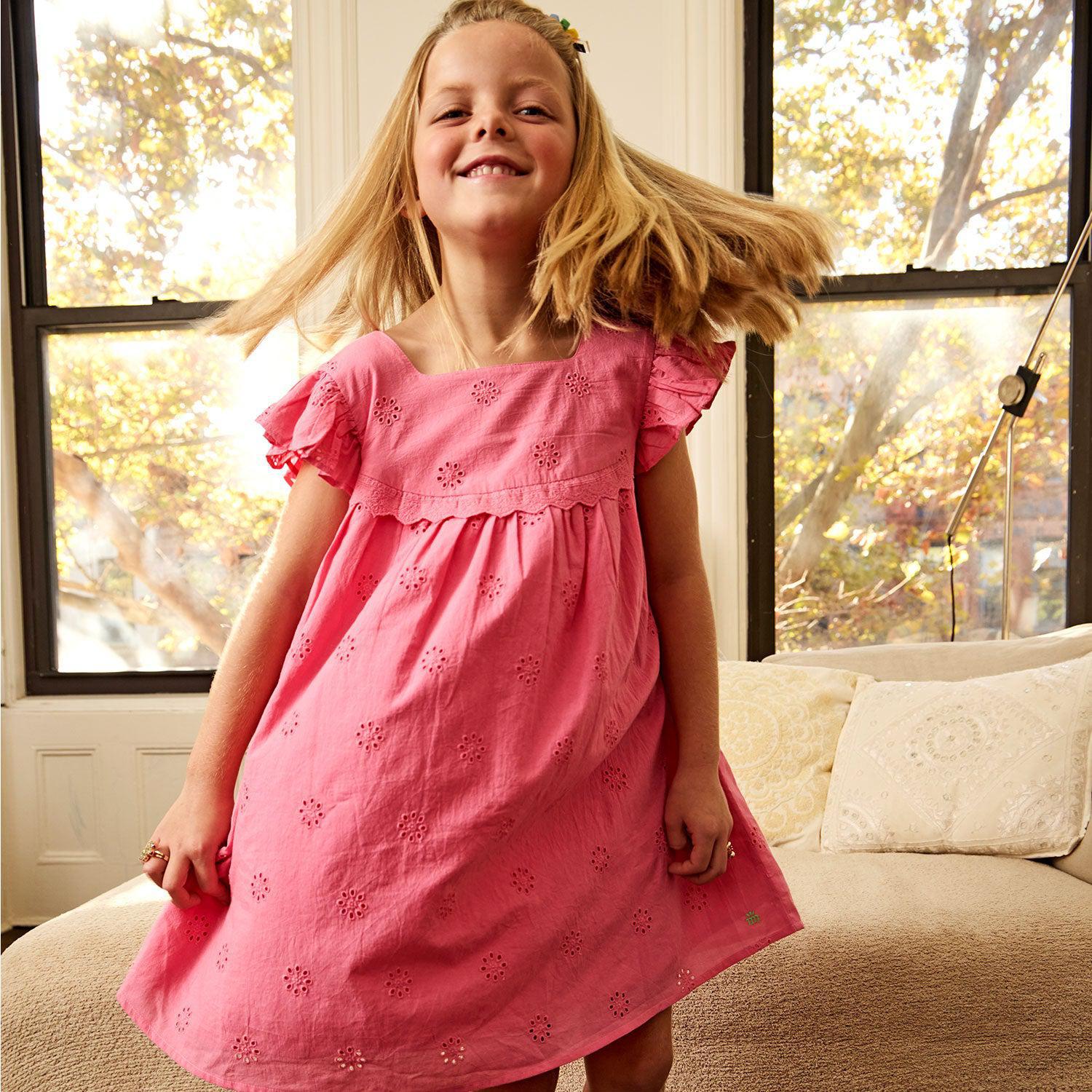 BUBBLE GUM COTTON DRESS