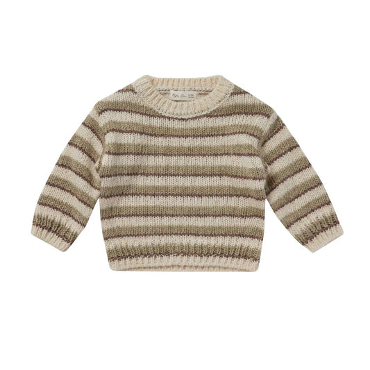 ASPEN SWEATER || SADDLE STRIPE