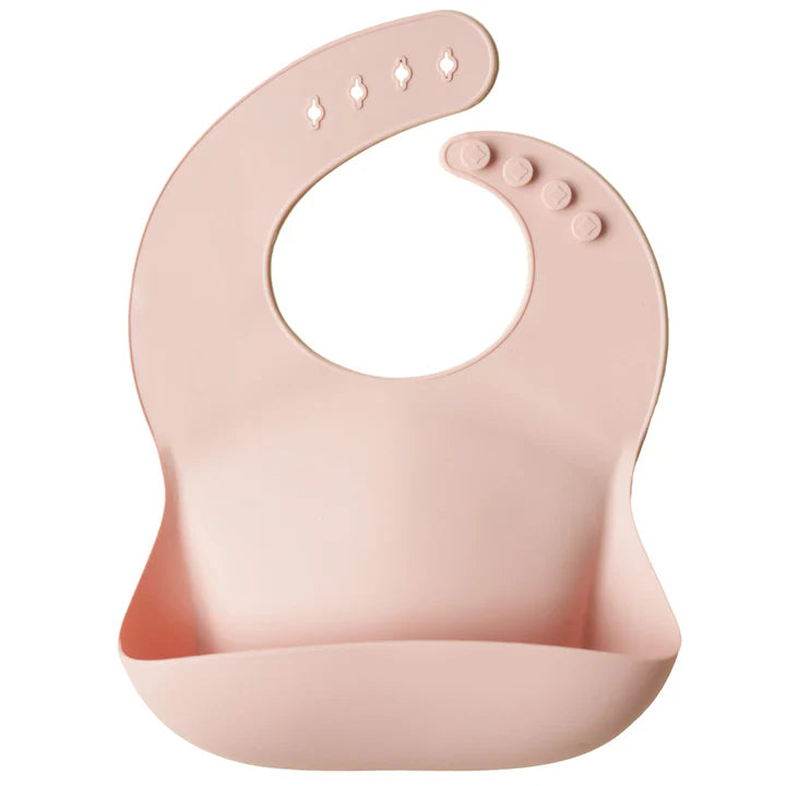 Silicone Baby Bib Blush