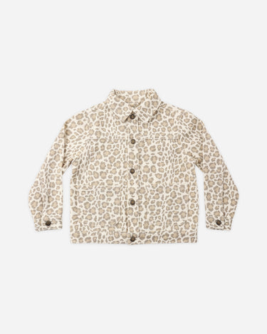 Denim Chore Coat Leopard
