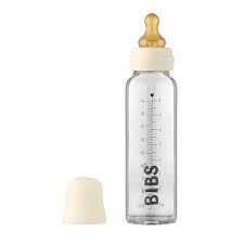BIBS Baby Glass Bottle Complete Set 225ml Ivory - 225 ml