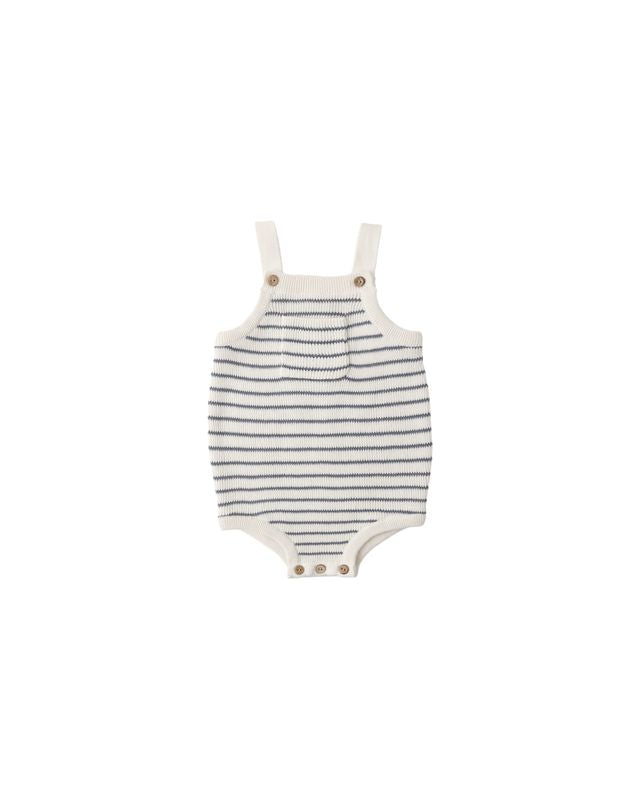 ASHTON KNIT ROMPER || MARINE STRIPE