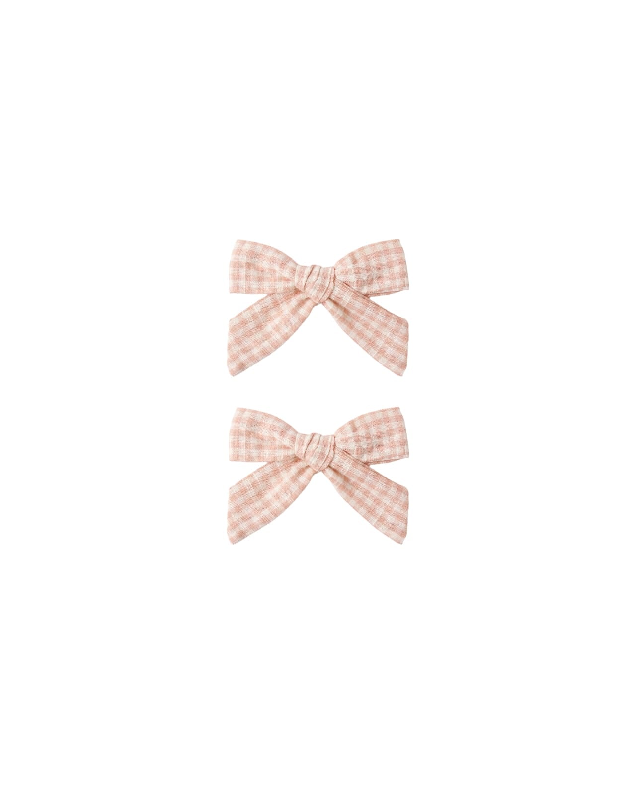 BOWS,	SET	OF	2	||	PETAL	GINGHAM