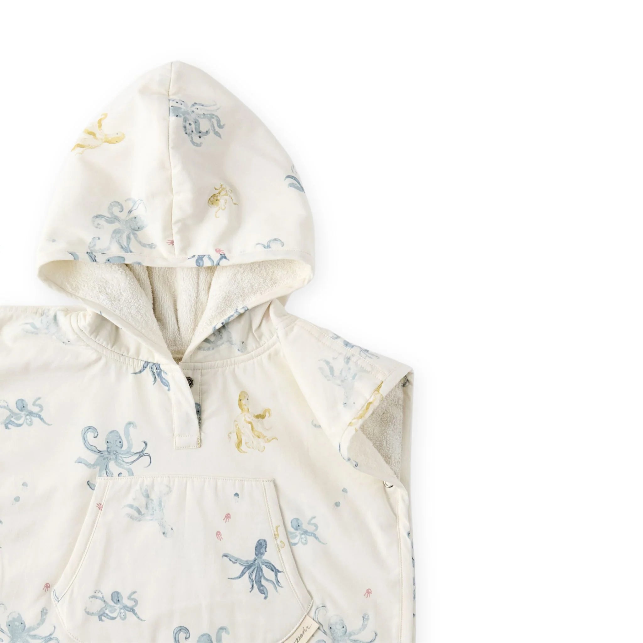 Hooded Poncho Towel Octopus Oasis