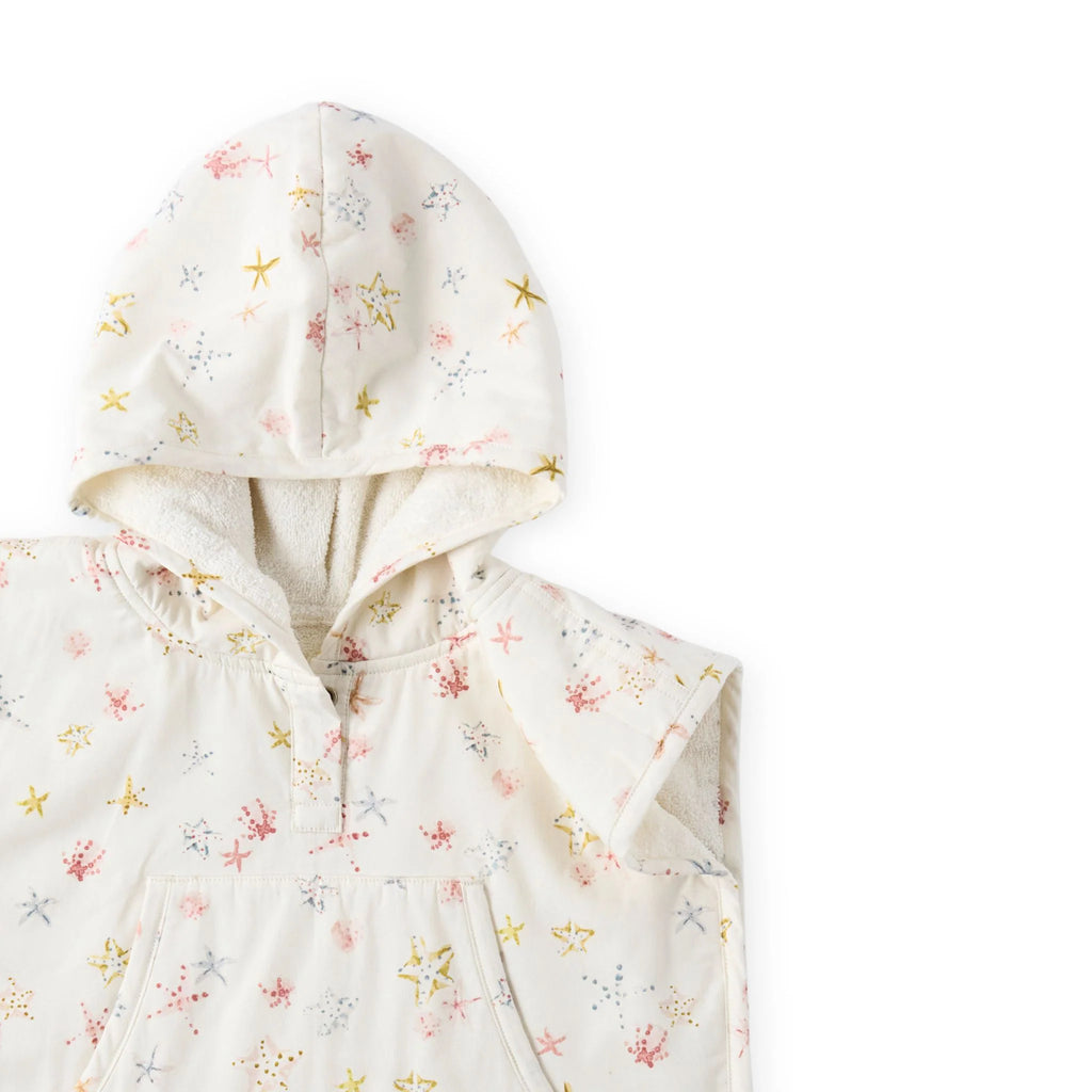 Hooded Poncho Towel Starfish