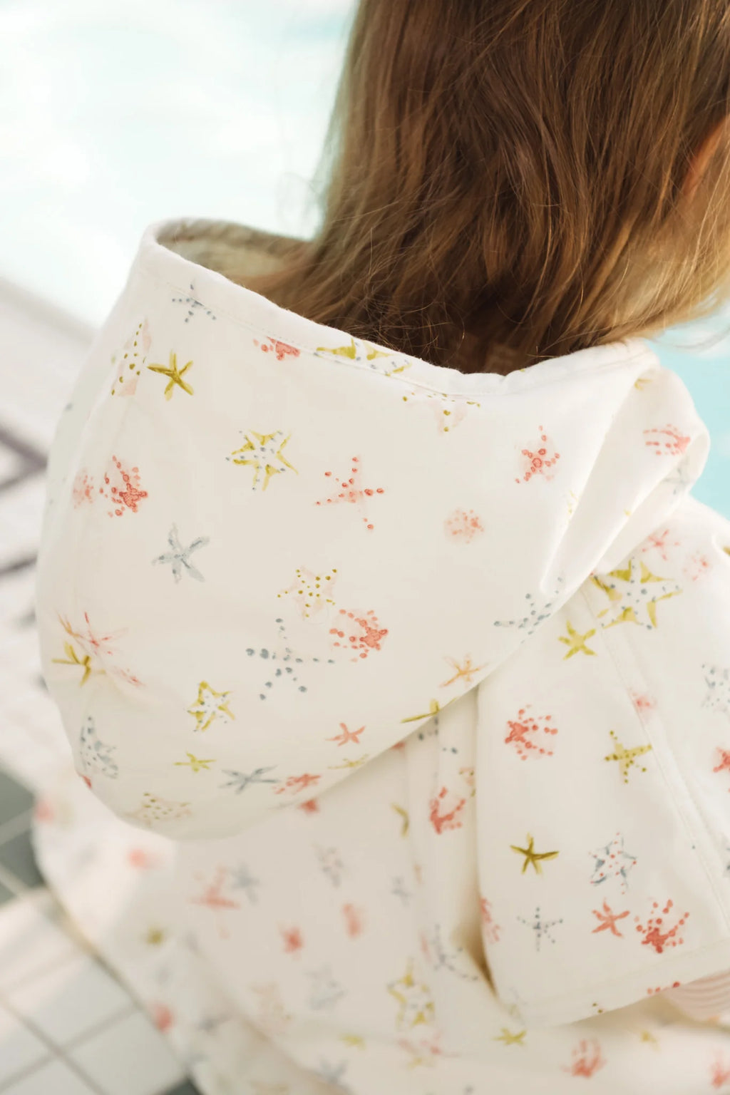 Hooded Poncho Towel Starfish