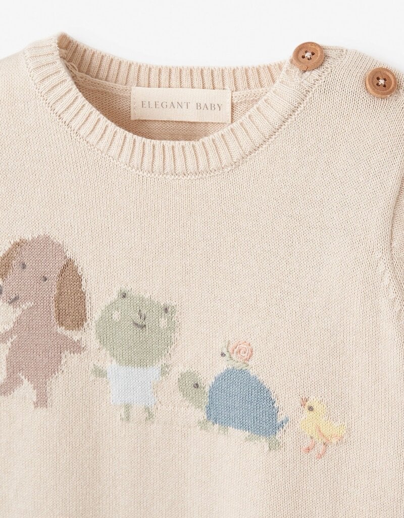 Pond Friends Knit Shortall Romper