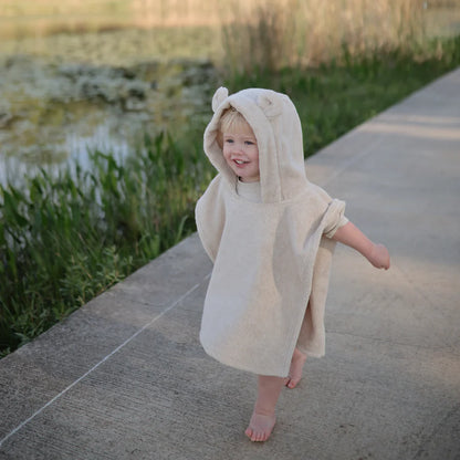 Bear Poncho Towel/Fog