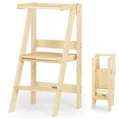 Folding Toddler Tower- Natural