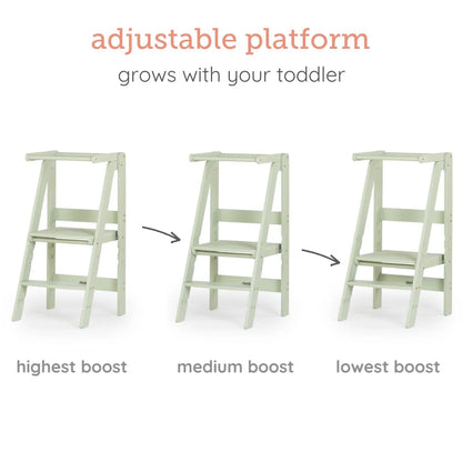 Folding Toddler Tower - Sage