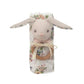 FLORAL MUSLIN AND BUNNY WOOD RATTLE GIFT SET