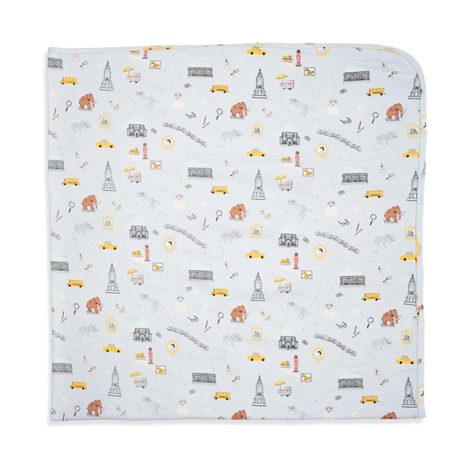 Day at the museum organic cotton soothing swaddle blanket